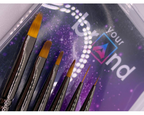 Your Brand NAIL BRASH комплект з пензлів, 6шт