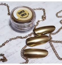 Дзеркальна втирка золото Super Gold  NailApex