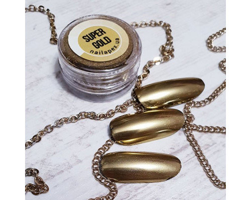 Дзеркальна втирка золото Super Gold  NailApex