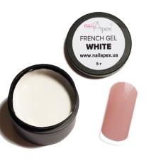 NailApex French White Gel, 5г