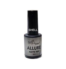 NailApex Top Allure SHELL матовий топ, 10 мл Мушля