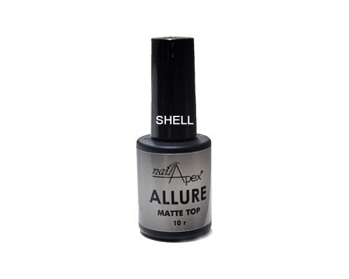 NailApex Top Allure SHELL матовий топ, 10 мл Мушля